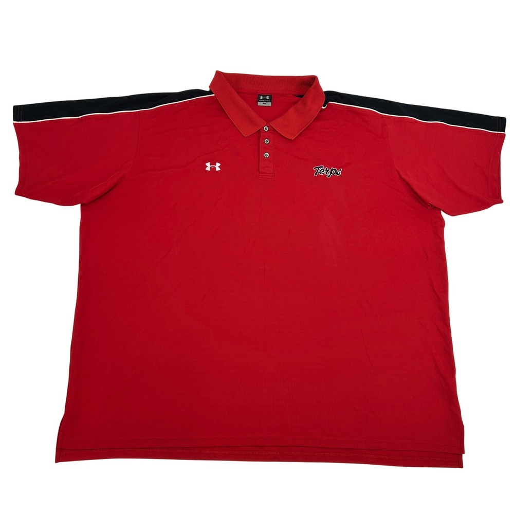 Maryland Terps‎ Under Armour Polo Shirt Men's 4XL Red Black Short Sleeve